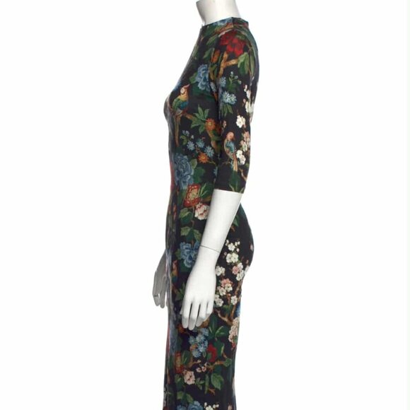 Alice + Olivia Floral Print Midi Length Dress Size: XS - Picture 5 of 6